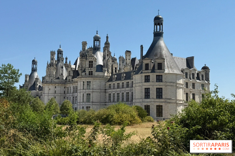 Le château de Chambord vu depuis les jardins