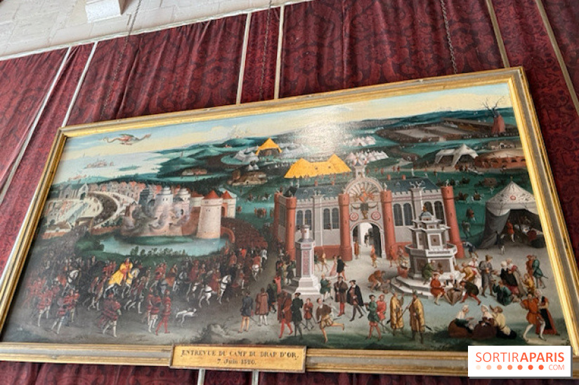 Tableau historique exposé à Chambord