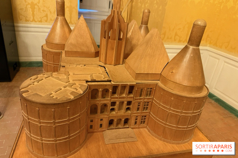 Maquette en bois du château