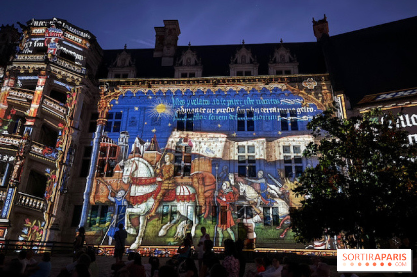 Fresque médiévale projetée