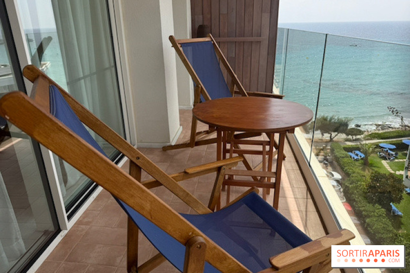 Villa Le Blanc Gran Meliá : balcon privatif avec vue sur la mer