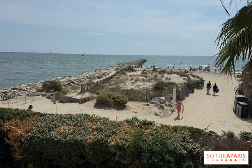 La plage au pied de l’Hôtel La Plage
