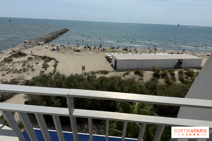 La plage vue depuis le dernier étage