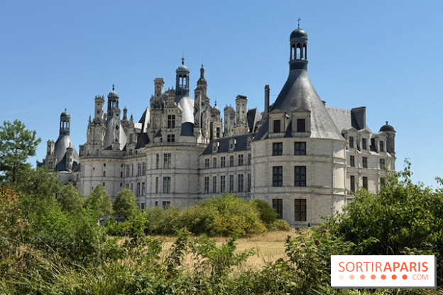 Le château de Chambord vu depuis les jardins