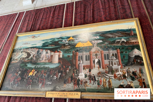Tableau historique exposé à Chambord
