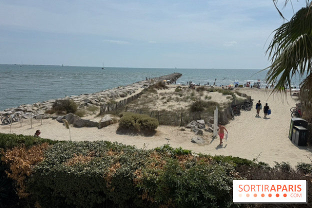 La plage au pied de l’Hôtel La Plage