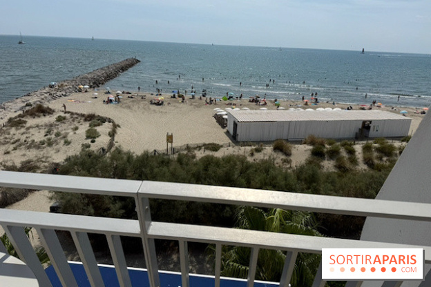 La plage vue depuis le dernier étage