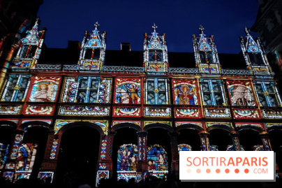 Projection des vitraux