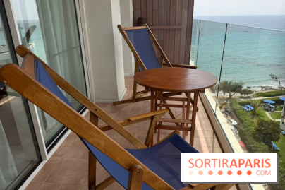Villa Le Blanc Gran Meliá : balcon privatif avec vue sur la mer