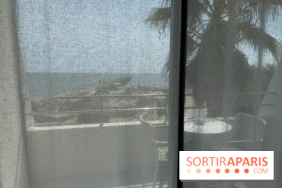 Première vue sur la Méditerranée depuis la chambre