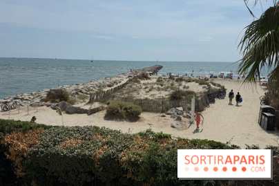 La plage au pied de l’Hôtel La Plage