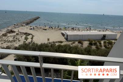 La plage vue depuis le dernier étage