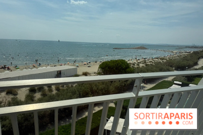 Panorama sur la plage de La Grande-Motte
