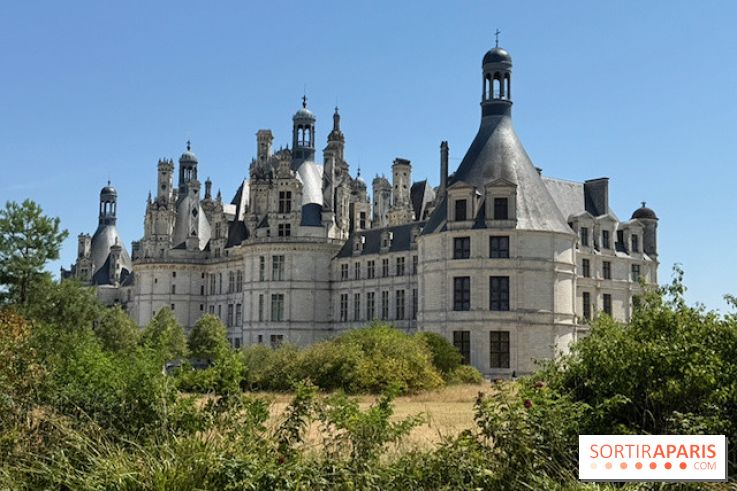 Le château de Chambord vu depuis les jardins