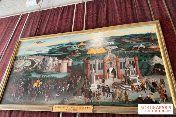 Tableau historique exposé à Chambord