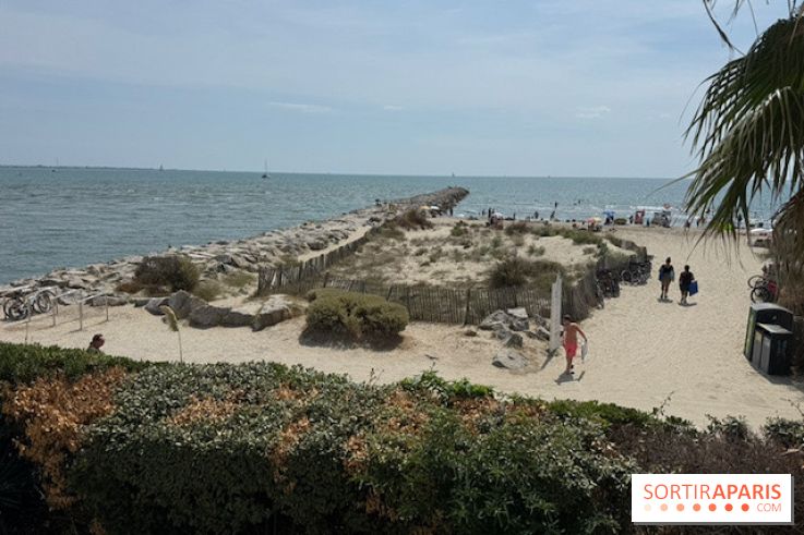 La plage au pied de l’Hôtel La Plage