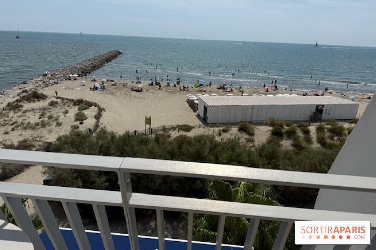 La plage vue depuis le dernier étage
