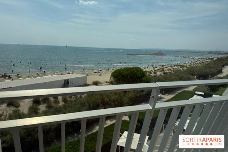 Panorama sur la plage de La Grande-Motte