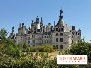 Le château de Chambord vu depuis les jardins