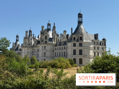Le château de Chambord vu depuis les jardins