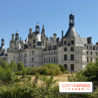 Le château de Chambord vu depuis les jardins
