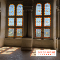 Vitraux colorés du château
