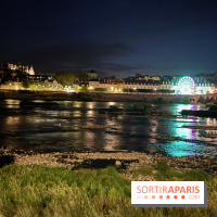 Blois illuminée de nuit