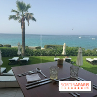 Villa Le Blanc Gran Meliá : table du restaurant Nivi avec vue mer