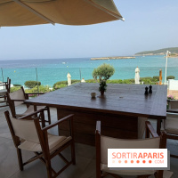 Villa Le Blanc Gran Meliá : terrasse du Nivi avec vue sur la baie
