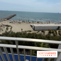 La plage vue depuis le dernier étage