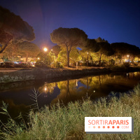 Le Ponant illuminé à la tombée de la nuit