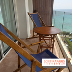 Villa Le Blanc Gran Meliá : balcon privatif avec vue sur la mer