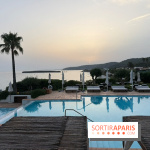 Villa Le Blanc Gran Meliá : piscine principale en fin de journée