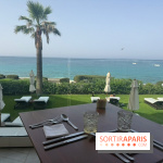 Villa Le Blanc Gran Meliá : table du restaurant Nivi avec vue mer