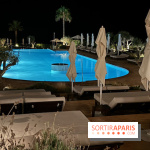 Villa Le Blanc Gran Meliá : piscine principale en soirée