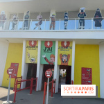 Les personnages de manga à l’entrée du Parc Spirou
