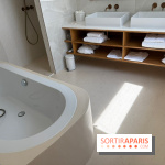 La salle de bains de la suite vue mer