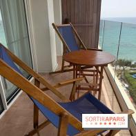 Villa Le Blanc Gran Meliá : balcon privatif avec vue sur la mer