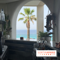 Villa Le Blanc Gran Meliá : bar avec vue sur la Méditerranée