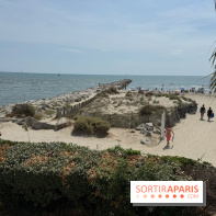 La plage au pied de l’Hôtel La Plage