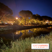Le Ponant illuminé à la tombée de la nuit