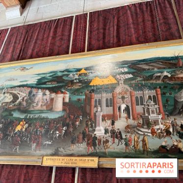 Tableau historique exposé à Chambord