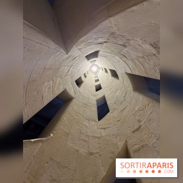 Intérieur de l’escalier à double révolution