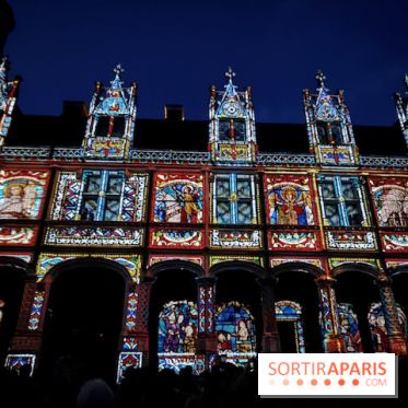 Projection des vitraux
