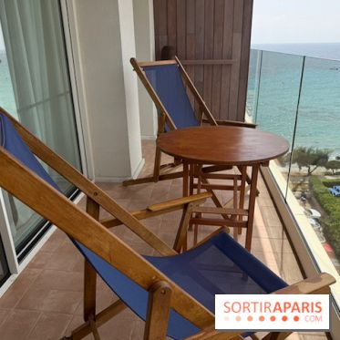 Villa Le Blanc Gran Meliá : balcon privatif avec vue sur la mer