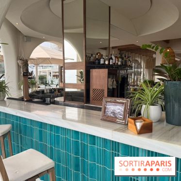 Le Blanc Grand Café : comptoir du bar