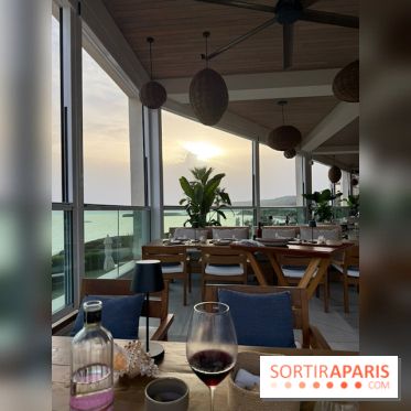 Restaurant La Terraza del Balear du Villa Le Blanc Gran Meliá : salle avec vue mer