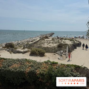 La plage au pied de l’Hôtel La Plage