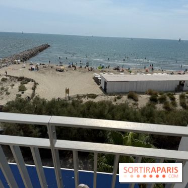 La plage vue depuis le dernier étage