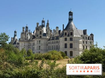 Le château de Chambord vu depuis les jardins